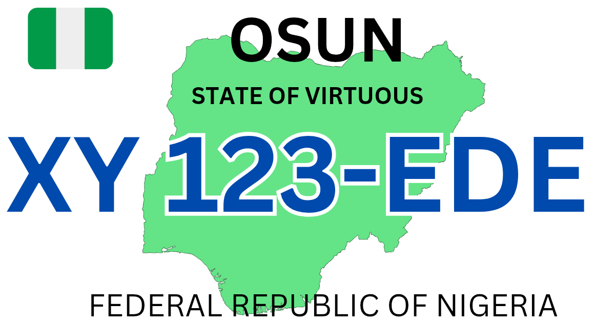 Osun state plate number codes and what they mean