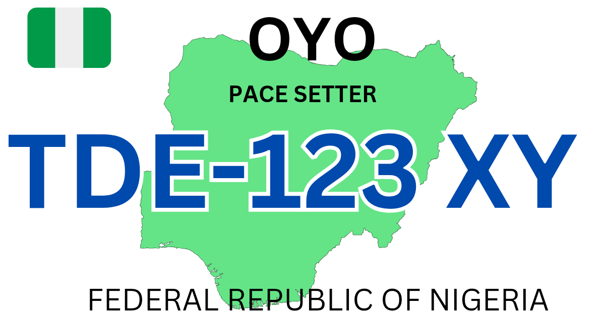 Oyo state plate number codes