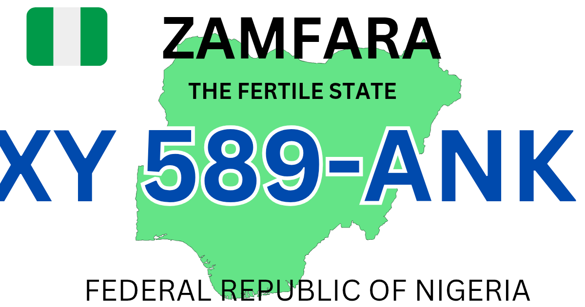 Zamfara state plate number codes and what they mean